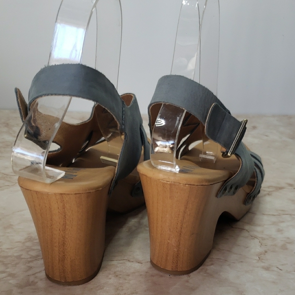 Korks Blue/Gray Women's Platsform Sandals - Picture 5 of 7